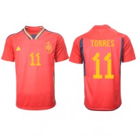Fotballdrakt Herre Spania Ferran Torres #11 Hjemmedrakt VM 2022 Kortermet